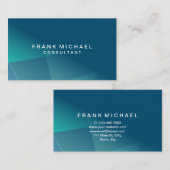 Beruflich Blau und Grün Visitenkarte (Vorne/Hinten)