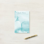 Beruflich Blau und Weiß Post-it Klebezettel (Auf Schreibtisch)