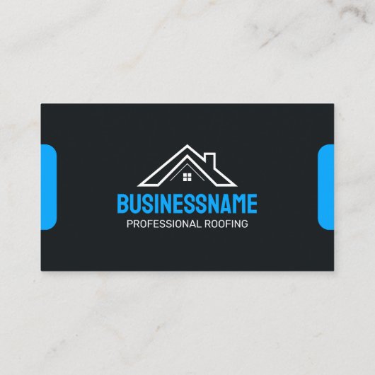 Beruflich Blue Dofing Real Anwesens Shingles Visitenkarte (Rückseite)