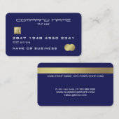 Beruflich Blue Imitats Kreditkarte Visitenkarte (Vorne/Hinten)