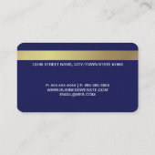 Beruflich Blue Imitats Kreditkarte Visitenkarte (Rückseite)