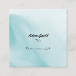 Beruflich Blue Ombre Gradient Business Card Quadratische Visitenkarte