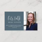 Beruflich Blue Real Anwesen Visitenkarte (Vorderseite)