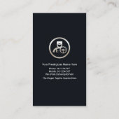 Beruflich Blue Stripes Silver Chauffeur Visitenkarte (Rückseite)