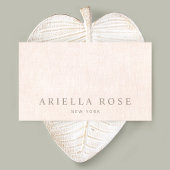 Beruflich Blush Pink Minimalistisch Visitenkarte