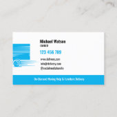 Beruflich Box Truck Moving Delivery Company Visitenkarte (Rückseite)