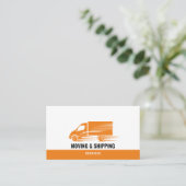 Beruflich Box Truck Moving Delivery Services Visitenkarte (Stehend Vorderseite)