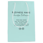 Beruflich Branding Minimalistisches Script Soft Bl Mittlere Geschenktüte (Vorderseite)