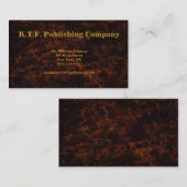 Beruflich Bronze Visitenkarte (Vorne/Hinten)