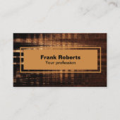 Beruflich Brown Black Modern Minimalistisch Visitenkarte (Vorderseite)