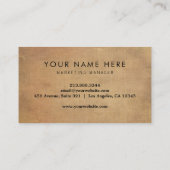 beruflich-Brown-Pickleball-Visitenkarte Visitenkarte (Rückseite)