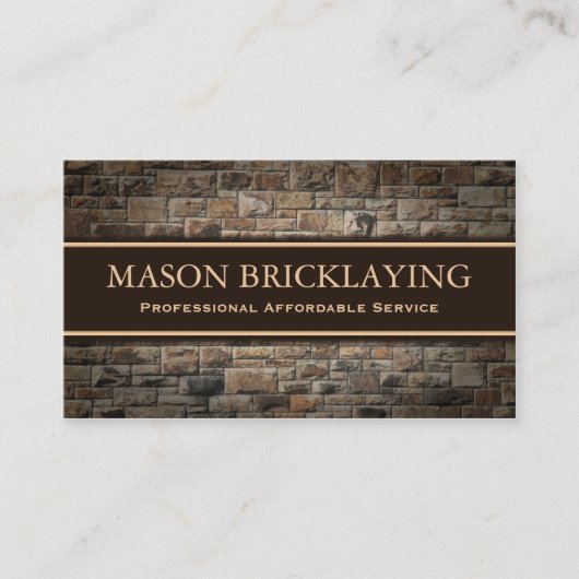 Beruflich Builder / Brickly Business Card Visitenkarte (Vorderseite)
