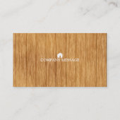 Beruflich Builder Carpenter Tools Holzbearbeitung Visitenkarte (Rückseite)