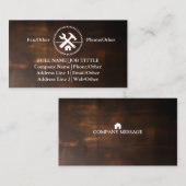 Beruflich Builder Carpenter Tools Holzbearbeitung Visitenkarte (Vorne/Hinten)