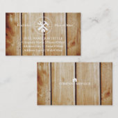 Beruflich Builder Carpenter Tools Holzbearbeitung Visitenkarte (Vorne/Hinten)