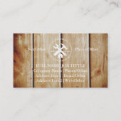 Beruflich Builder Carpenter Tools Holzbearbeitung  Visitenkarte (Vorderseite)