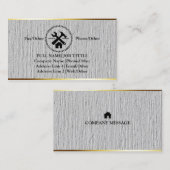 Beruflich Builder Carpenter Tools Holzbearbeitung  Visitenkarte (Vorne/Hinten)