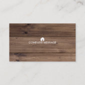 Beruflich Builder Carpenter Tools Holzbearbeitung Visitenkarte (Rückseite)