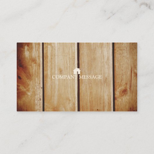 Beruflich Builder Carpenter Tools Holzbearbeitung Visitenkarte (Rückseite)