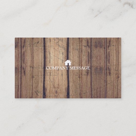 Beruflich Builder Carpenter Tools Holzbearbeitung Visitenkarte (Rückseite)