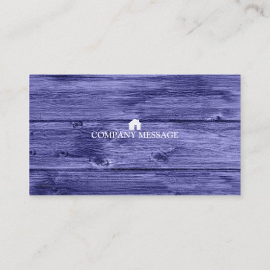 Beruflich Builder Carpenter Tools Holzbearbeitung  Visitenkarte (Rückseite)