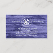 Beruflich Builder Carpenter Tools Holzbearbeitung  Visitenkarte (Vorderseite)