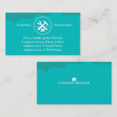 Beruflich Builder Carpenter Tools Holzbearbeitung  Visitenkarte (Vorne/Hinten)