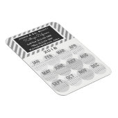 Beruflich Business 2018 Kalender grau Magnet (Rechte Seite)