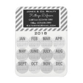 Beruflich Business 2018 Kalender grau Magnet (Vertikal)