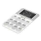 Beruflich Business 2018 Kalender grau Magnet (Linke Seite)