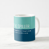 Beruflich (Business) 2-Tone Blau Kaffeetasse (VorderseiteRechts)