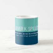 Beruflich (Business) 2-Tone Blau Kaffeetasse (Mittel)