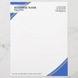 Beruflich Business Blue Gray Briefkopf