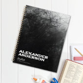 Beruflich Business Minimal Black Scribble Planer