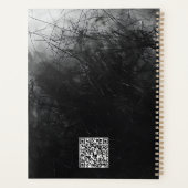 Beruflich Business Minimal Black Scribble Planer (Rückseite)