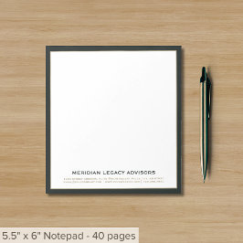 Beruflich Business Notepad Notizblock