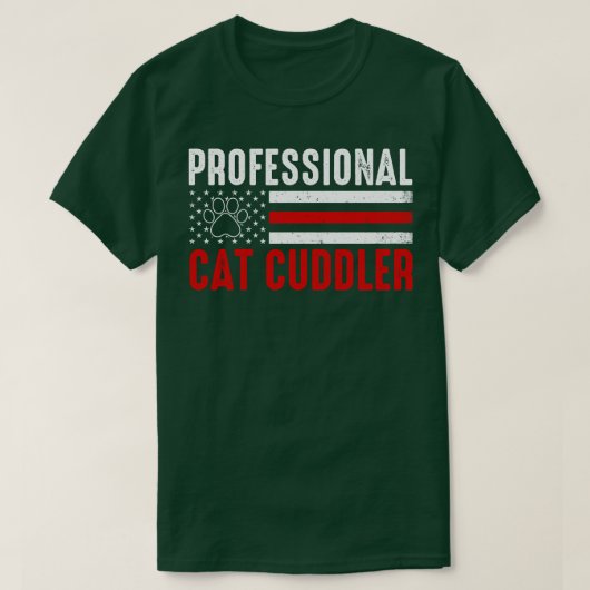 Beruflich Cat Cuddler T-Shirt (Design vorne)