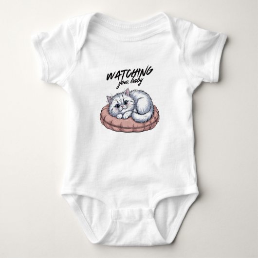 Beruflich Cat Napper Funny Baby Bodysuit Baby Strampler (Vorderseite)