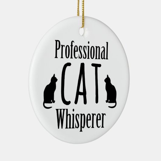 Beruflich Cat Whisperer Keramikornament (Rechts)