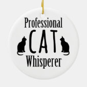Beruflich Cat Whisperer Keramikornament (Hinten)
