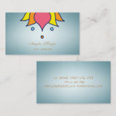 Beruflich Charmante Berufliche Lotus-Blume Visitenkarte (Vorne/Hinten)