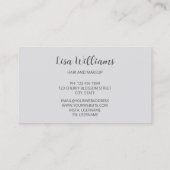 Beruflich Cherry Blossom Pink Silver Business C Visitenkarte (Rückseite)