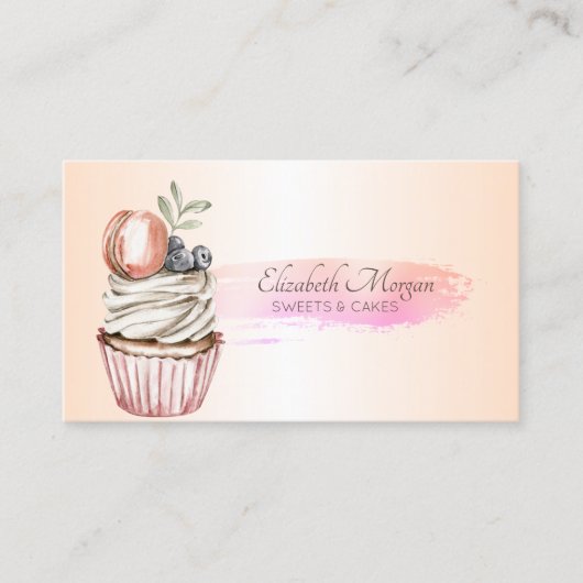 Beruflich Chic Brush Stroke Visitenkarte (Vorderseite)