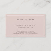 Beruflich Chic Elegant Modernes Luxus Seide Visitenkarte (Rückseite)