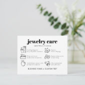 Beruflich Chic Schmuckpflege Danke Business Begleitkarte (Stehend Vorderseite)