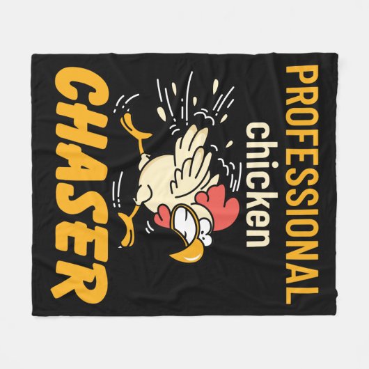 Beruflich Chicken Chaser Fleecedecke (Vorderseite (Horizontal))