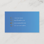 Beruflich Classic Blue Visitenkarte (Rückseite)