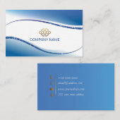 Beruflich Classic Blue Visitenkarte (Vorne/Hinten)