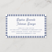 Beruflich Classic Retro Clean 70er 80er Blau Visitenkarte (Vorderseite)