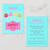 Beruflich Confectioner Sweet Shop Süßwarenladen Visitenkarte (Vorne/Hinten)